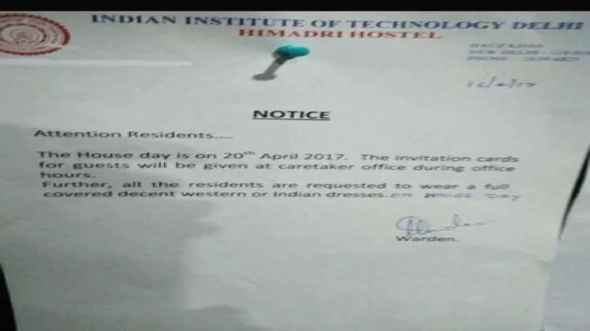 Twin city girls react to IIT dress code circular