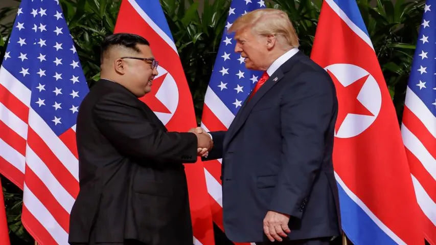 Kim-Trump shake hands, begin new era of 'terrific relationship'