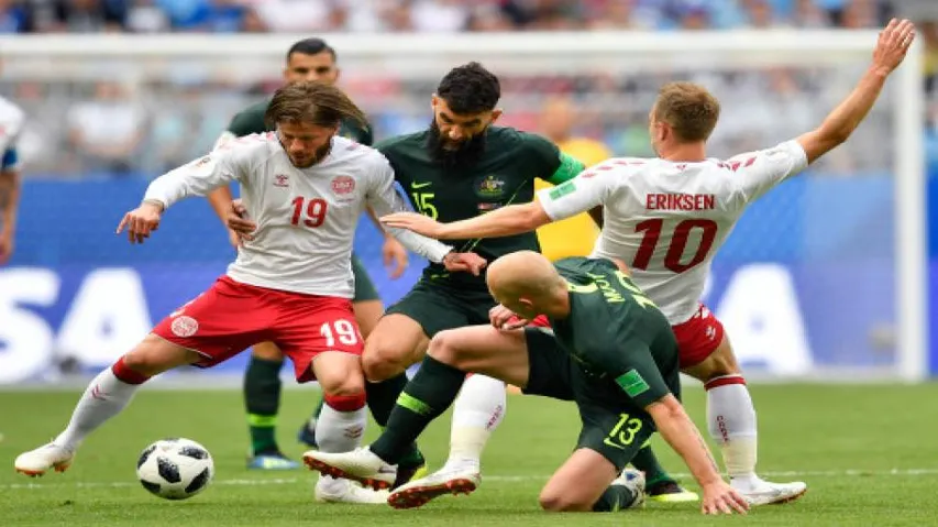 Denmark, Australia grind out a 1-1 draw in Group C tie