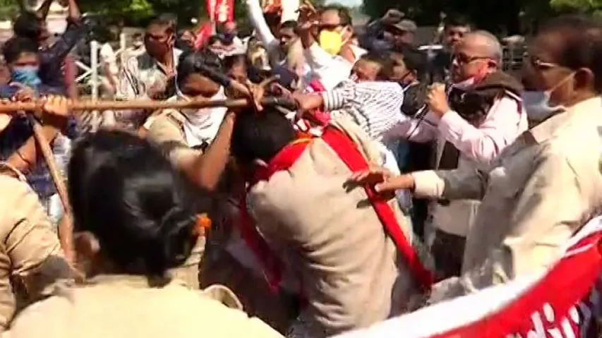 Farm Laws: Farmers-Police Fracas In Bhubaneswar