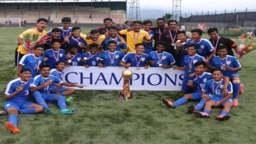 India wins U-15 SAFF football Championship