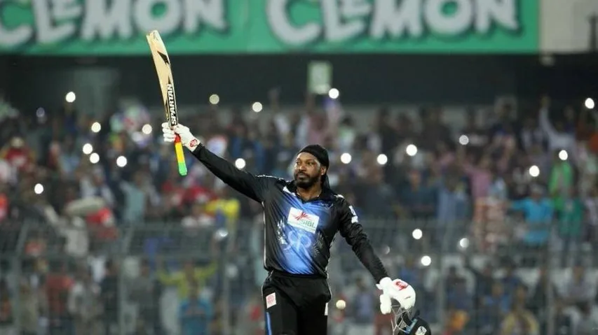 Gayle smashes T20 records in BPL final