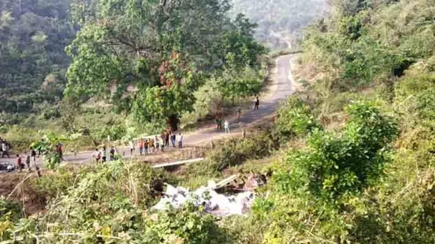 Three killed as truck falls into gorge in Gajapati
