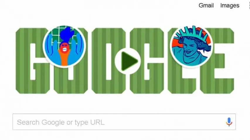 Google doodle celebrates FIFA Women's WC final