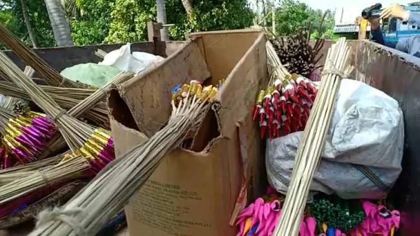 Huge quantity of firecrackers seized from illegal manufacturing units