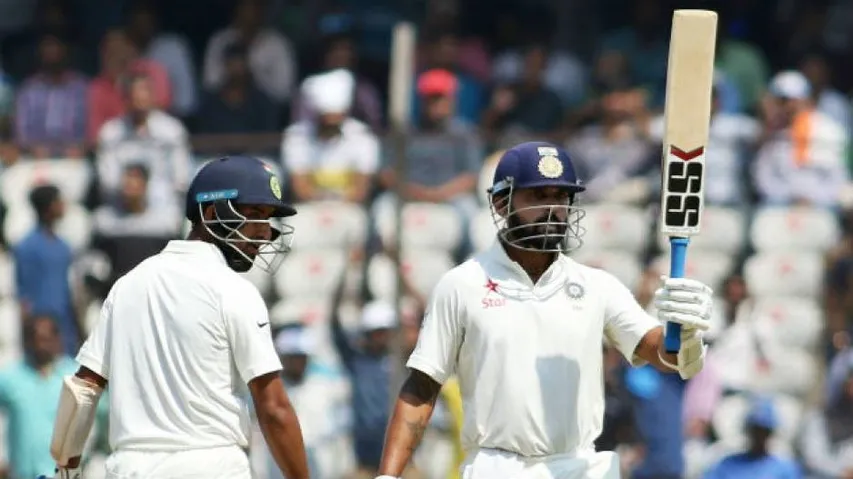 Pujara, Vijay hit centuries; India in commanding position