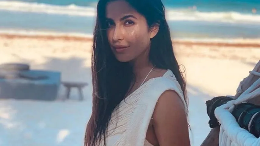 Katrina oozes oomph in white swimsuit on 36th b'day