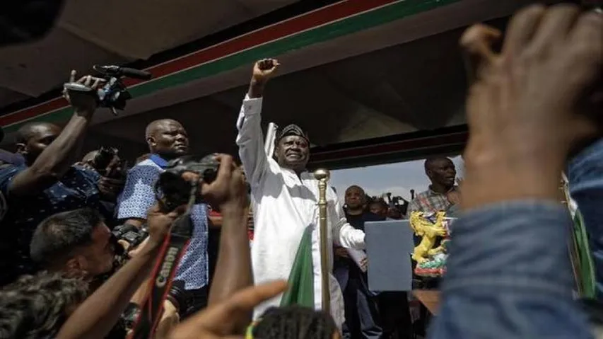 Kenyan opposition leader declares himself 'President'