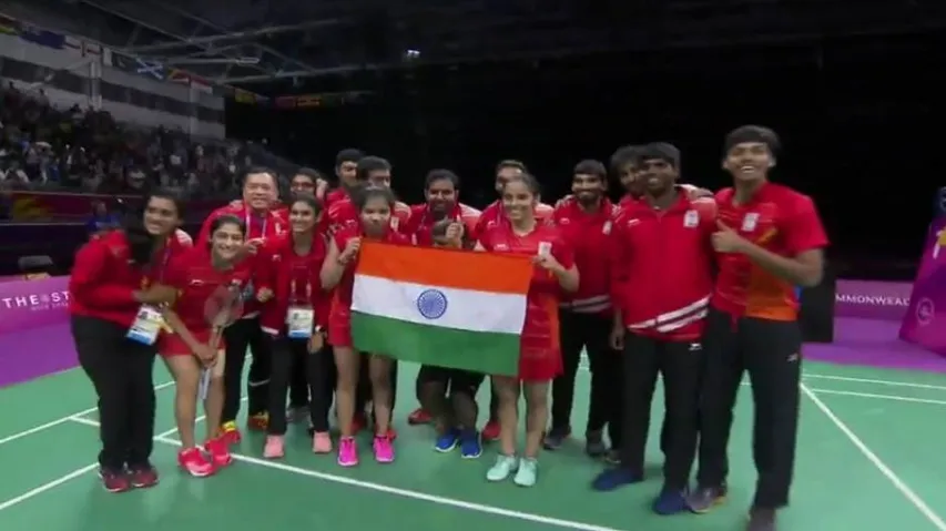 India's mixed badminton team wins maiden CWG gold