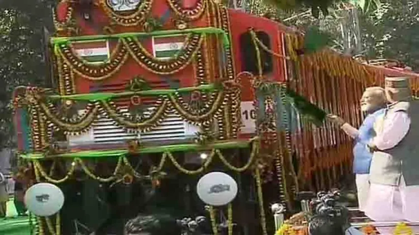 Modi flags off world's first diesel to electric converted locomotive