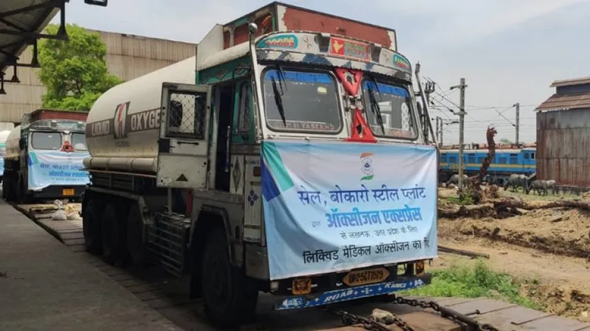 Oxygen Express Train With 30,000 Litres Of Liquid Medical Oxygen Arrives In UP