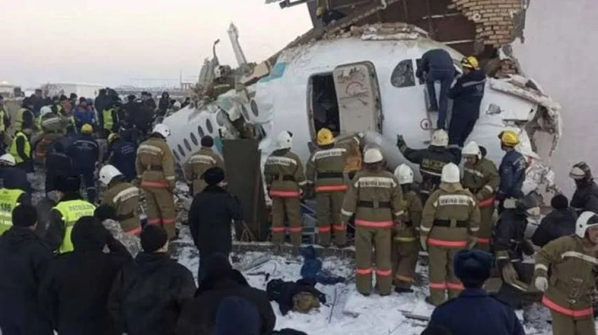 Plane With 100 On Board Crashes In Kazakhstan, 14 Dead