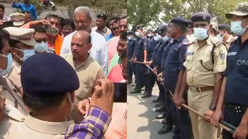 BJP Leaders Prohibited By Police To Enter Sambalpur