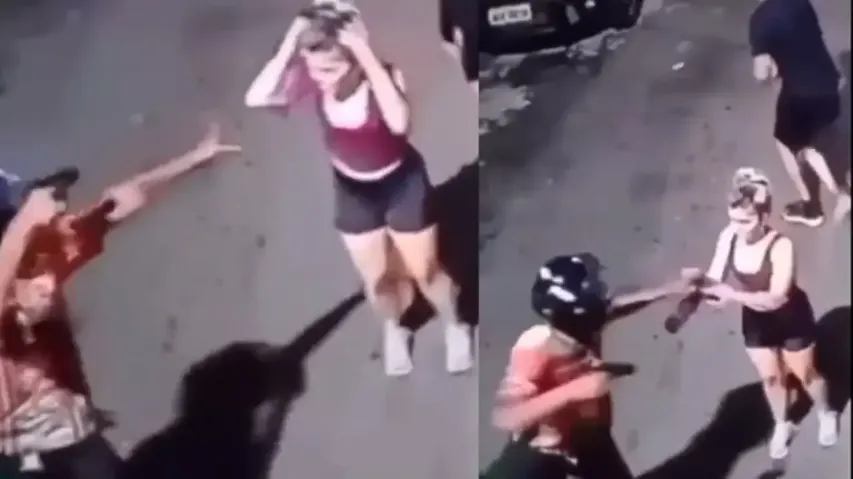 Boy leaves girlfriend alone while she gets robbed at gunpoint, watch how netizens react