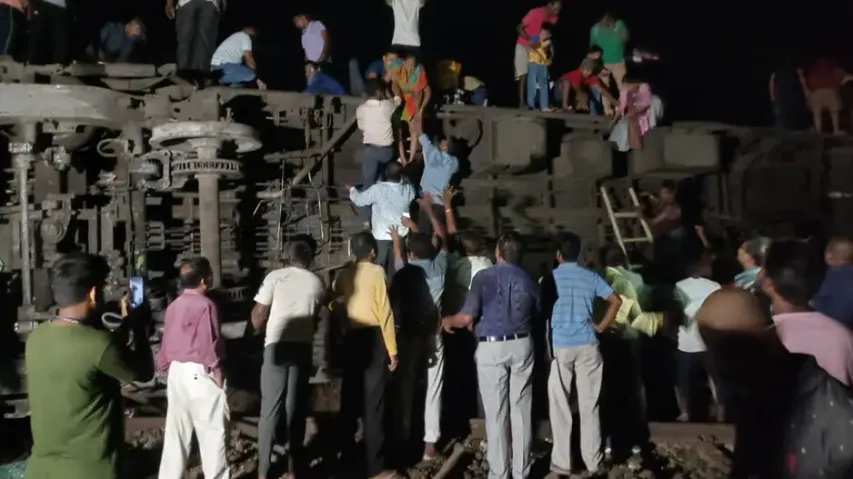 Two Express Trains Derail In Balasore