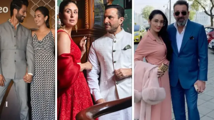 Shahid Kapoor-Mira Rajput Kareena-Saif, Manyata-Sanjay Dutt