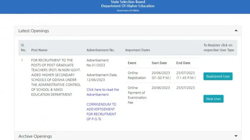 SSB Recruitment 2023