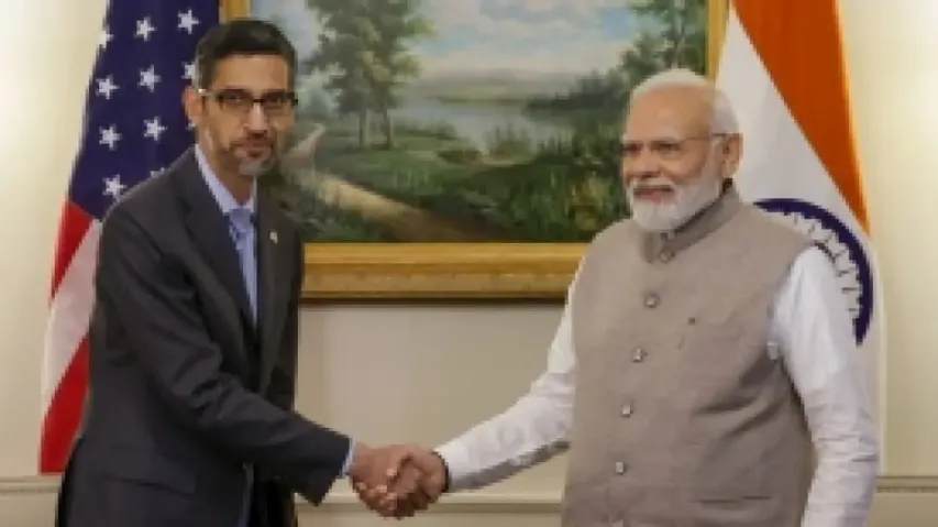 PM Modi and Sundar Pichai