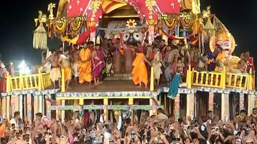 Rath Yatra: ‘Adhara Pana’ ritual observed atop chariots in Puri  