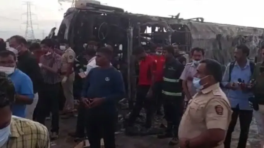 Buldhana crash: RTO rules out tyre-burst or speeding as cause of accident, bus was ‘fit’