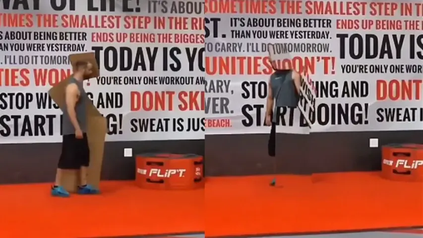 Youth skillfully camouflages self, ‘disappearing’ trick amazes netizens; watch