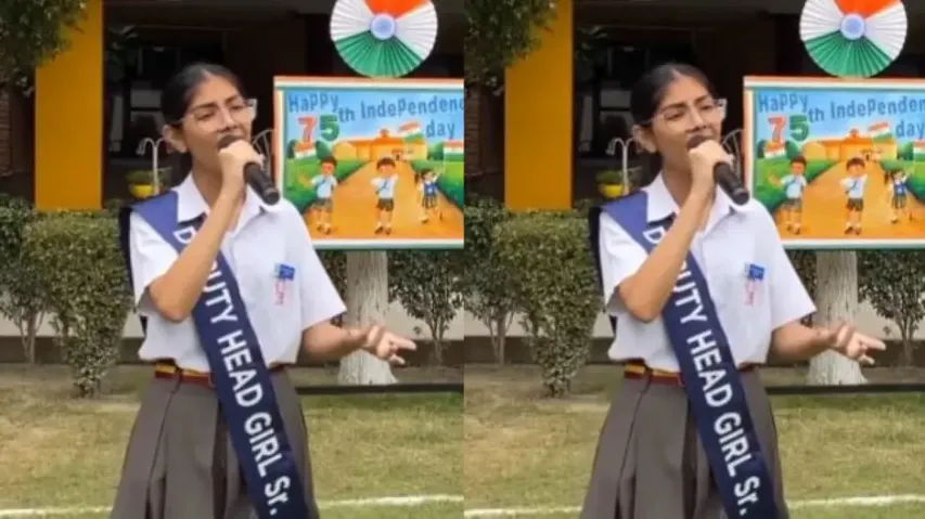 Schoolgirl’s beautiful rendition of ‘Ae Mere Watan Ke Logon’ leaves internet teary-eyed - Watch