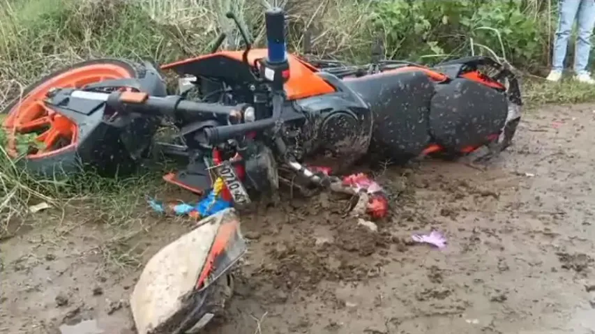 Damaged Bike After Accident