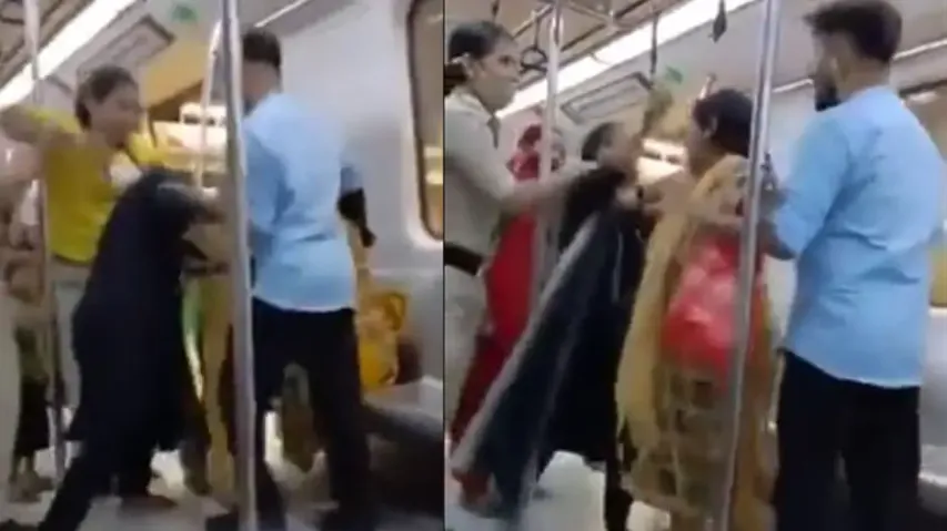 ‘Mein Judge ki beti hoon...’ Women lock horns in Delhi Metro in presence of lady cop; watch