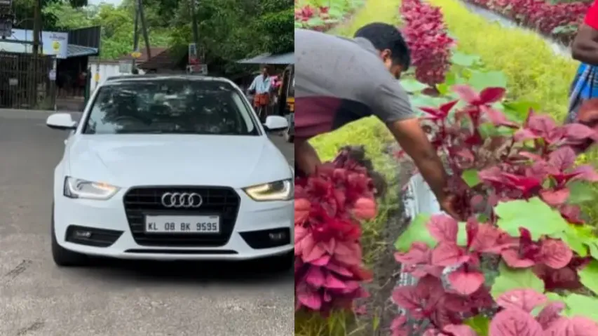 Kerala farmer sells vegetables on his Audi A4 worth Rs 44 lakh – Watch
