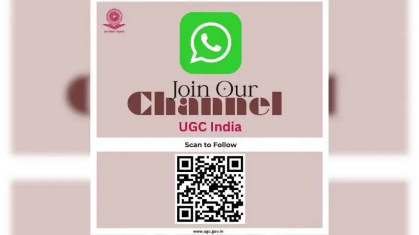 UGC WhatsApp Channel to connect with all universities