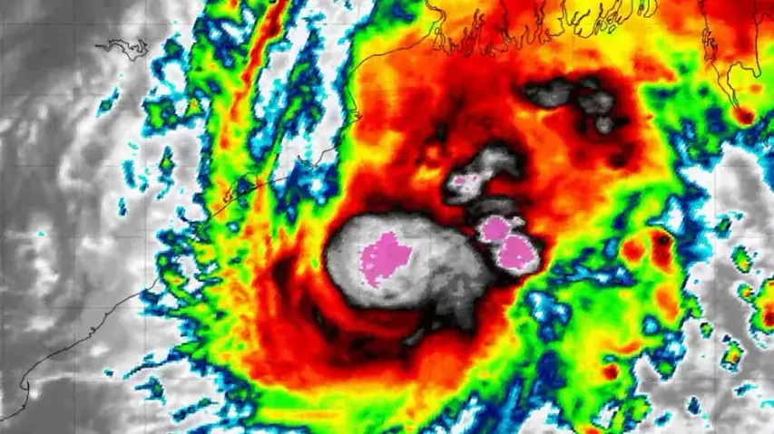 Cyclone Hamoon forms