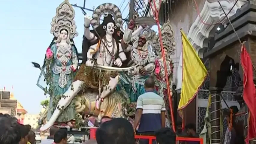 Immersion Procession Of Badambadi Puja Committee
