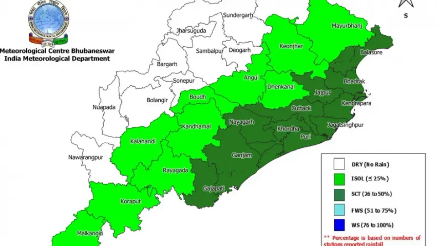 Weather Map Of Odisha