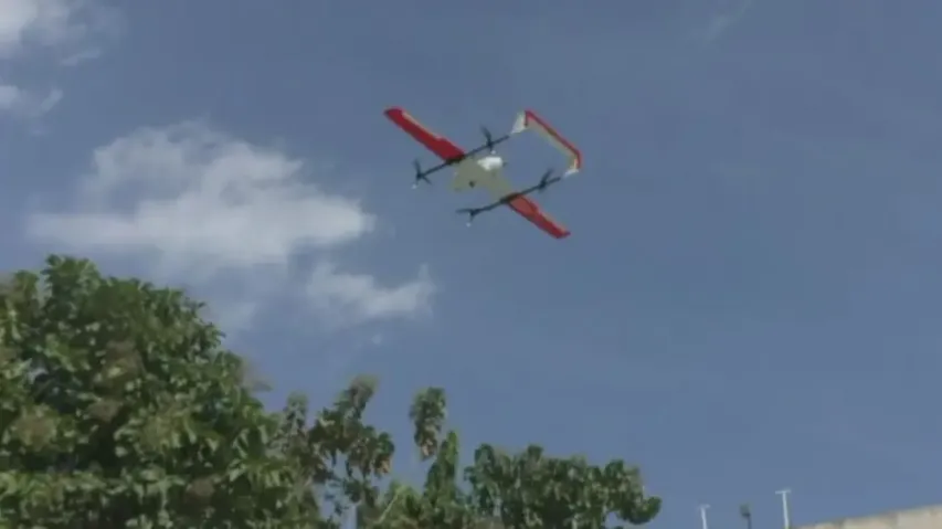 Delivery of medicines by drones in Rayagada