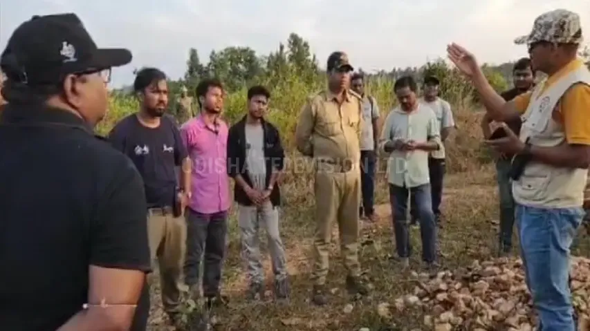 Thermal drone cam spots sick elephant calf in Odisha; treatment process begins   