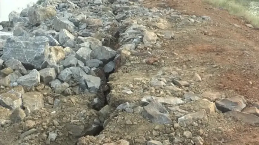 Collapsed River Embankment In Bhadrak