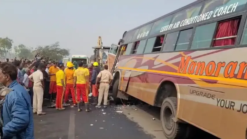 Bus Accident Near Nischintakoili In Cuttack