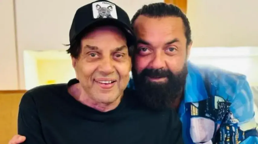 Animal actor Bobby Deol shares adorable photo with dad Dharmendra