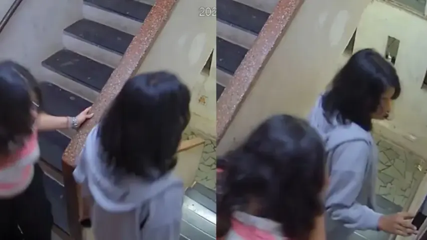 Caught on cam: Mumbai women run away after pressing doorbell at midnight; watch