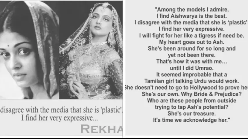 Aishwarya Rai Bachchan, Rekha