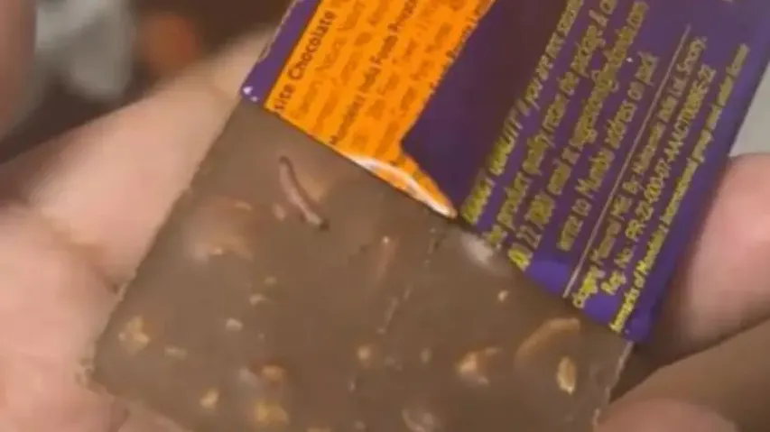 Chocolate Day goes wrong as man finds worm crawling in Cadbury Diary Milk