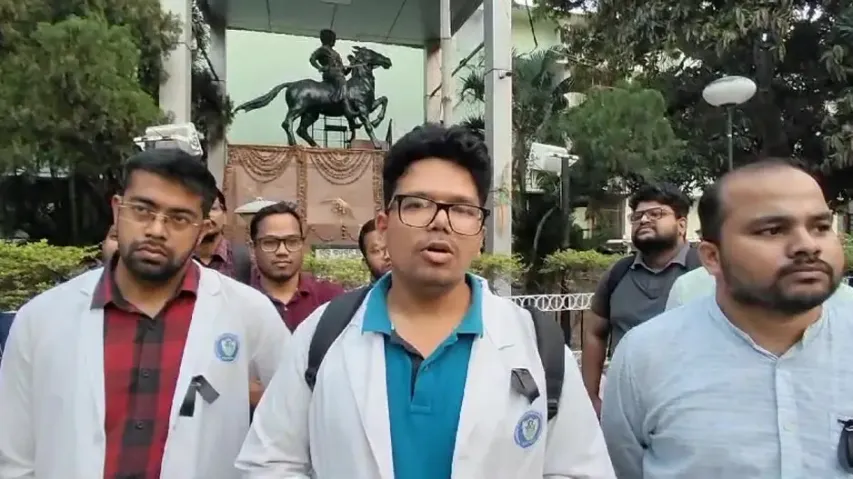 Junior Doctors Protest At VIMSAR Burla