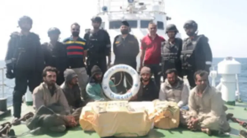 Pak boat with Rs 480 crore drugs seized off Gujarat coast