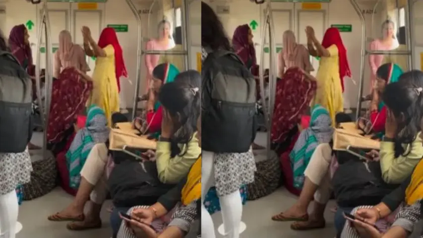 Delhi Metro women's coach transforms into dance club, video goes viral