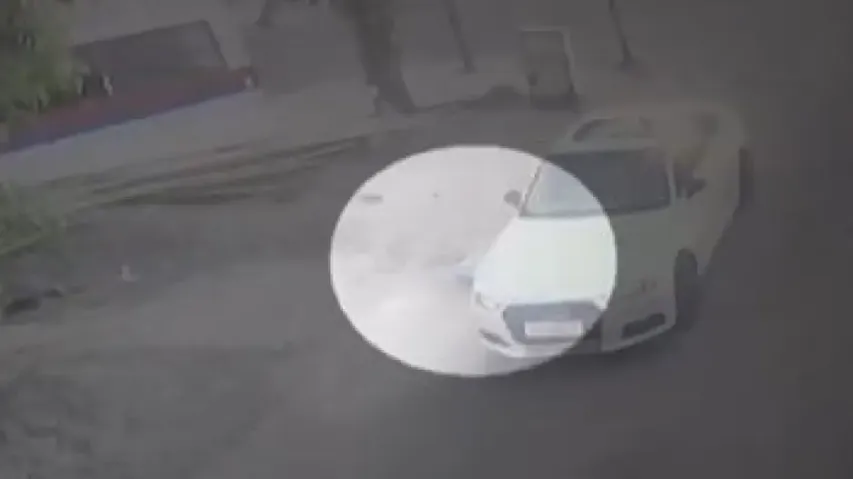Audi car caught hitting elderly man in Noida