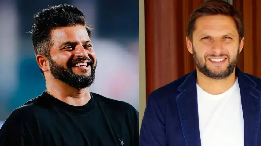 Suresh Raina and Shahid Afridi