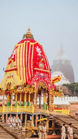 Captivating Views Of Chariots Of Lord Jagannath And His Sibling Deities On The 'Bada Danda'