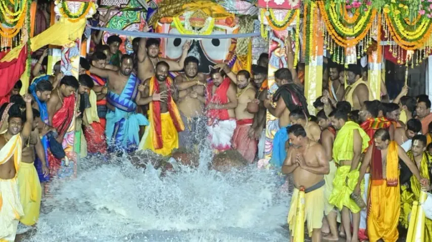 ‘Adhara Pana’ ritual of Lord Jagannath in Puri
