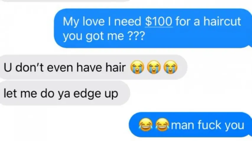 Boyfriends ask 100 dollars to girlfriends for haircut; check hilarious replies