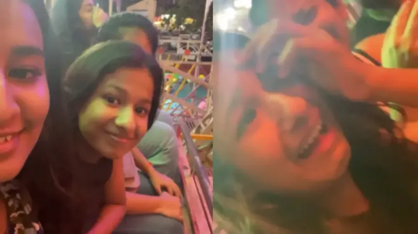 Girls' hilarious reaction on merry-go-round ride goes viral - Watch 